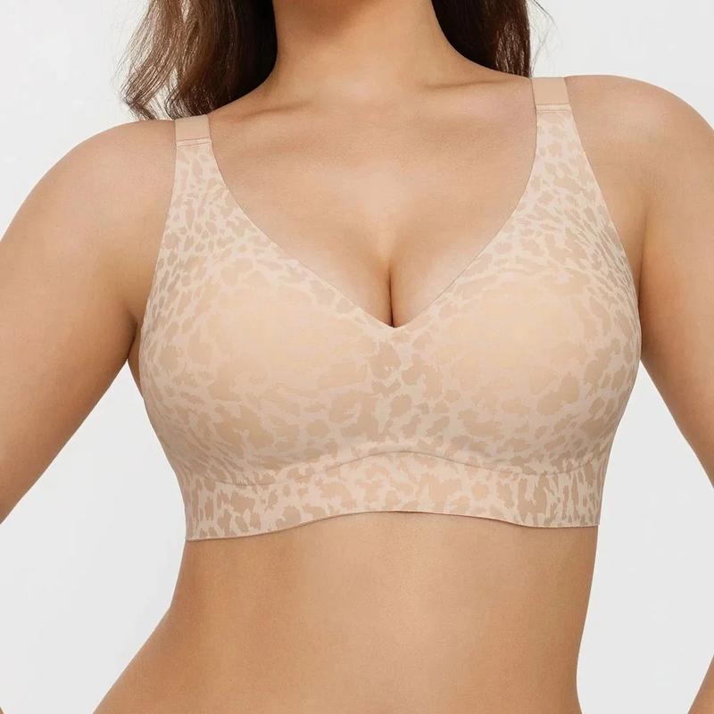 ๐50% off ๐ โ the ultra-comfortable, wireless women's bra: seamless, deep V-neck, and push-up