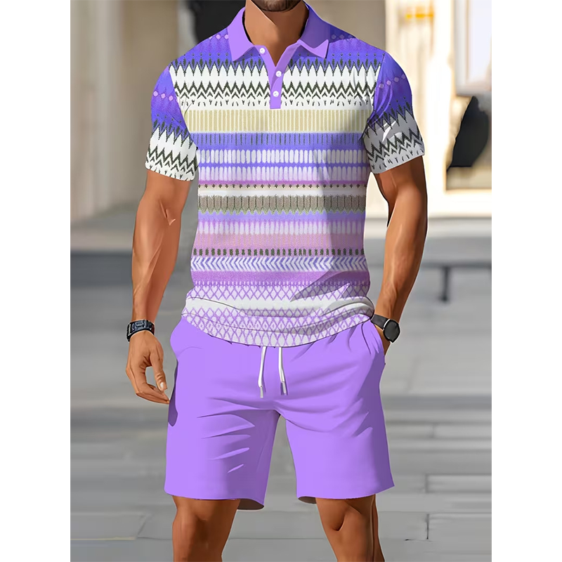 ☀️ 50% Off Men's Two-Piece Shirt and Shorts Set – Summer Special