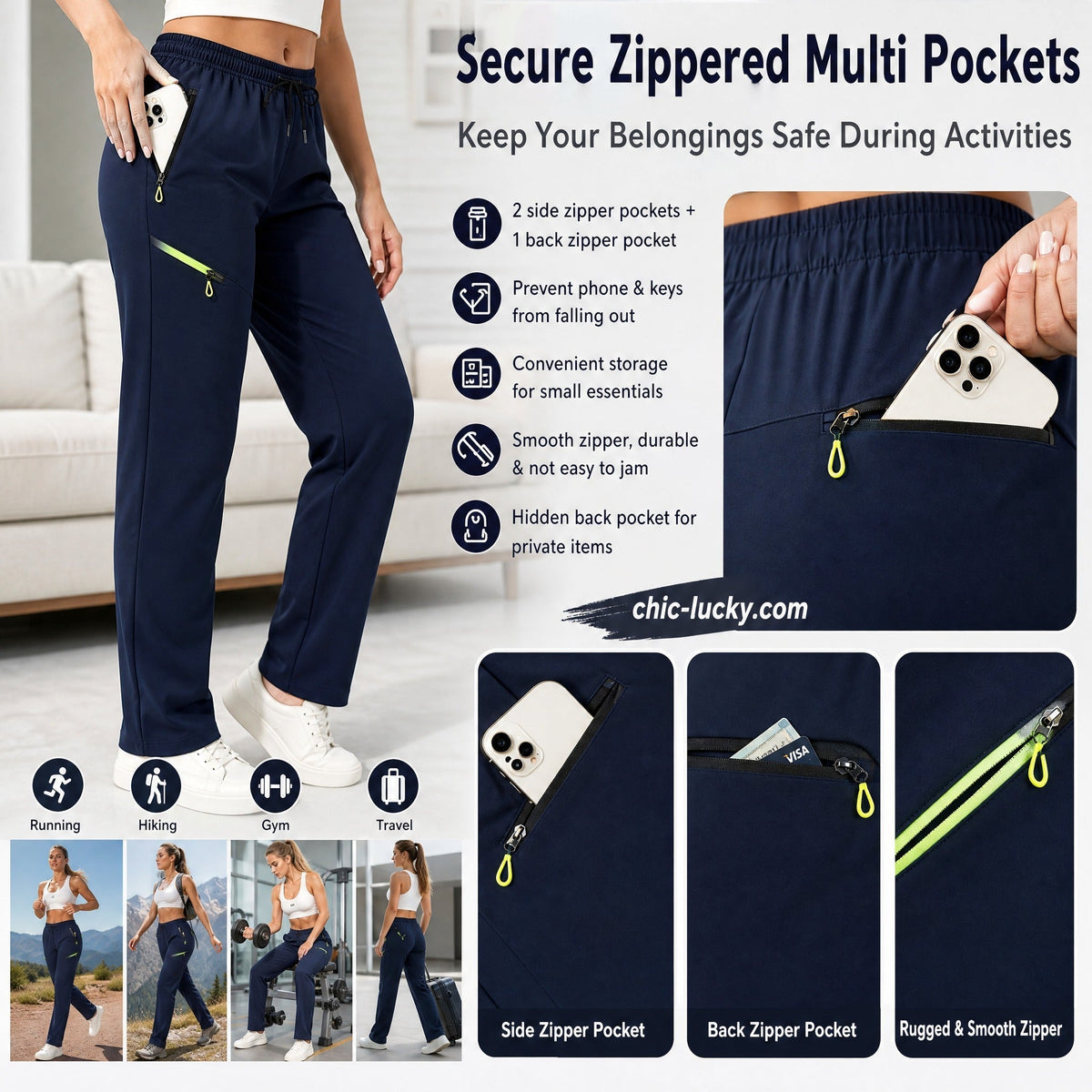 ⏳LIMITED TIME SALE:￡19.99!!🔥Women’s Straight-Leg Cargo Trousers – Elastic Waist, 6-Pocket Casual Pants for Work, Travel & Everyday Wear 👖✨