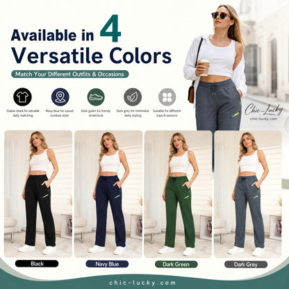 ⏳LIMITED TIME SALE:￡19.99!!🔥Women’s Straight-Leg Cargo Trousers – Elastic Waist, 6-Pocket Casual Pants for Work, Travel & Everyday Wear 👖✨