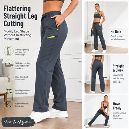 ⏳LIMITED TIME SALE:￡19.99!!🔥Women’s Straight-Leg Cargo Trousers – Elastic Waist, 6-Pocket Casual Pants for Work, Travel & Everyday Wear 👖✨