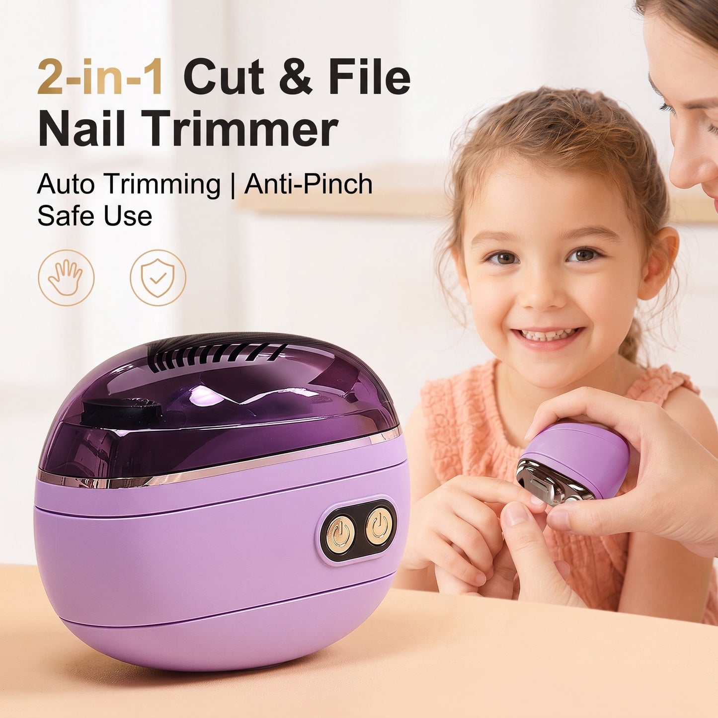 🎁2026 New Arrivals 50% OFF💥2-in-1 Smart Electric Nail Trimmer & Polisher for All Ages 👨‍👩‍👧‍👦 – Blade-Free, Blood-Free & Stress-Free Nail Care! 💅