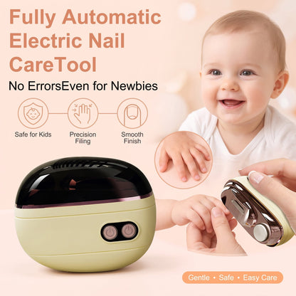 🔥LIMITED TIME 50% OFF🔥2-in-1 Smart Electric Nail Trimmer & Polisher for All Ages - Save Extra £5 on 2 👨‍👩‍👧‍👦 💅