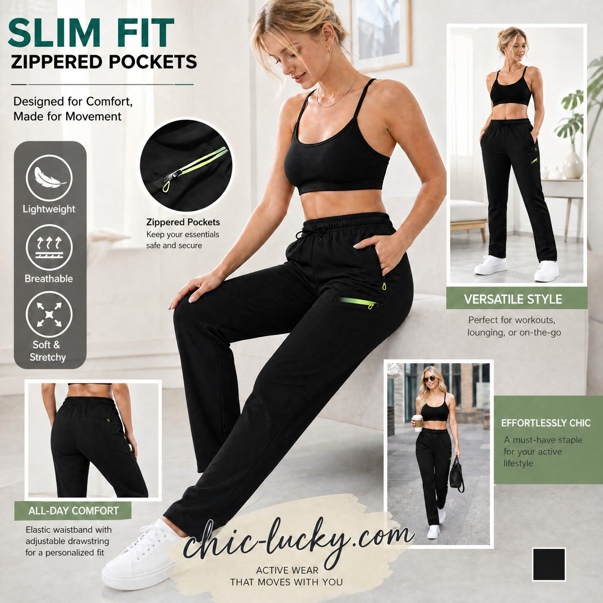 ⏳LIMITED TIME SALE:￡19.99!!🔥Women’s Straight-Leg Cargo Trousers – Elastic Waist, 6-Pocket Casual Pants for Work, Travel & Everyday Wear 👖✨