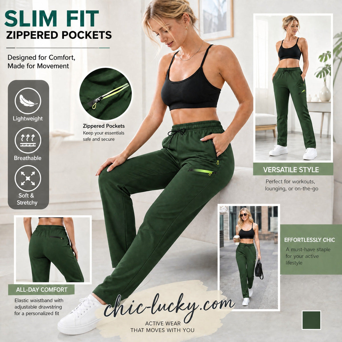 ⏳LIMITED TIME SALE:￡19.99!!🔥Women’s Straight-Leg Cargo Trousers – Elastic Waist, 6-Pocket Casual Pants for Work, Travel & Everyday Wear 👖✨