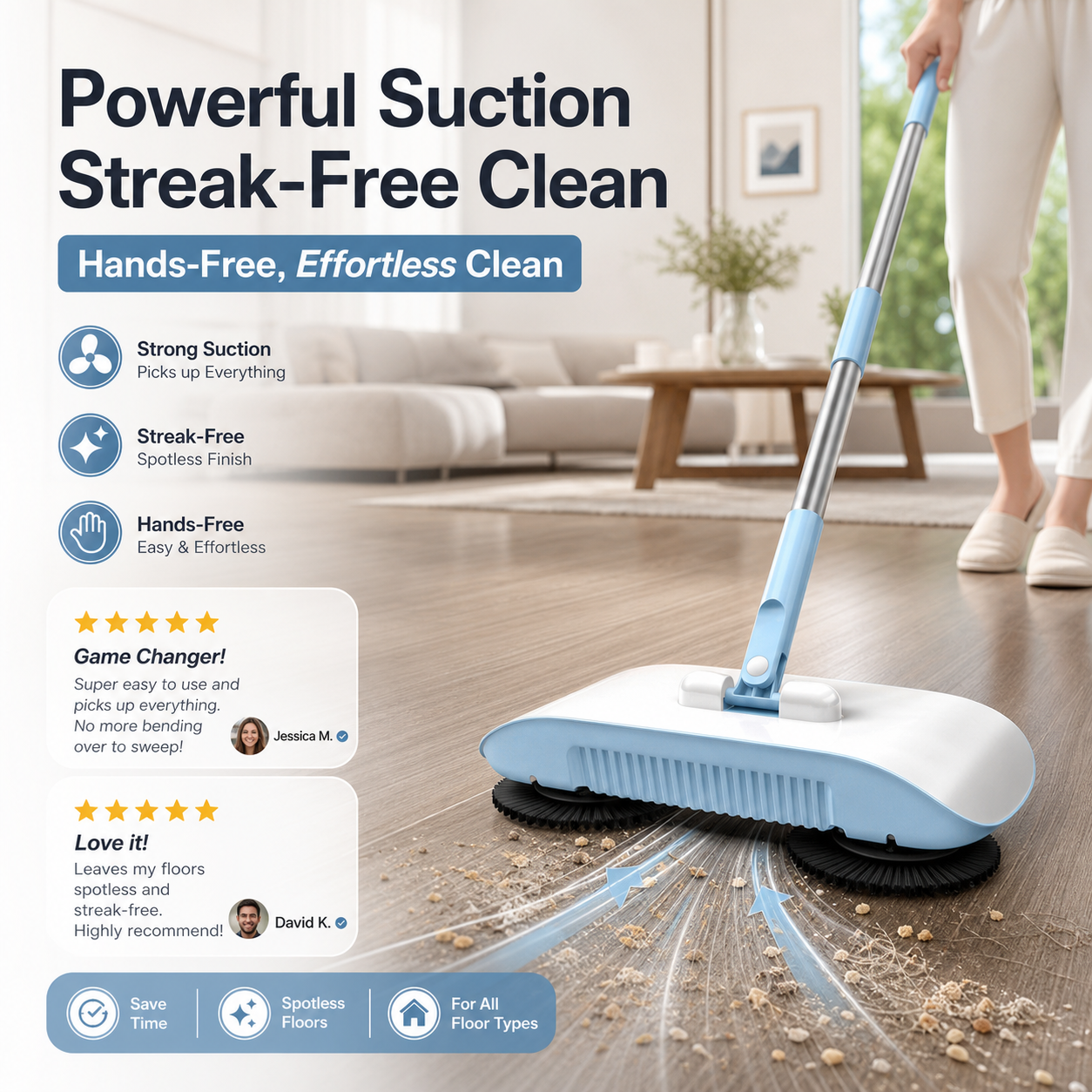 🔥New Hot Selling-50% Off!!🤖🧹SMART ROBOT VACUUM CLEANER MOP & BROOM