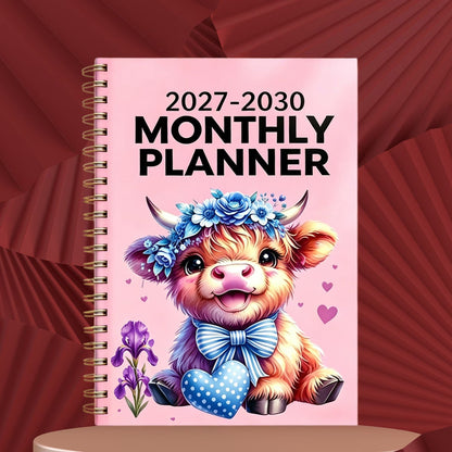 🐮 50% OFF 🌟 Adorable Highland Cow 5-Year Planner (2027–2030) ✨