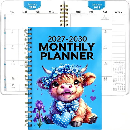 🐮 50% OFF 🌟 Adorable Highland Cow 5-Year Planner (2027–2030) ✨