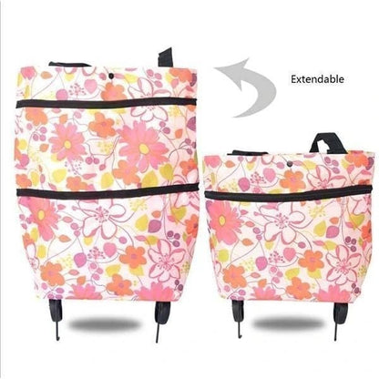 🔥50%  LAST DAY SALE ONLY ￡12.99!!🔥2-in-1 Foldable Shopping Cart🛒