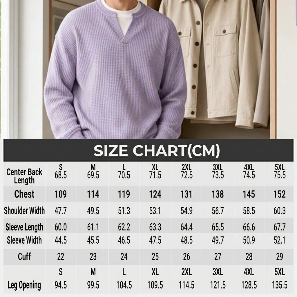 🔥 50% OFF | Men's Layered Waffle Long-Sleeve Tee
