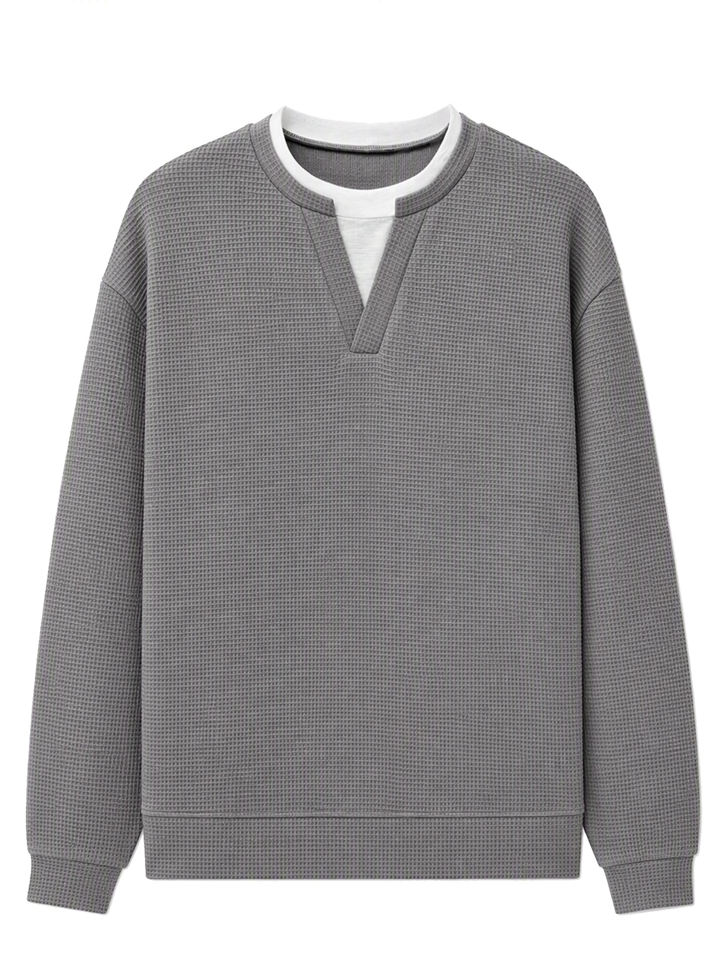 🔥 50% OFF | Men's Layered Waffle Long-Sleeve Tee