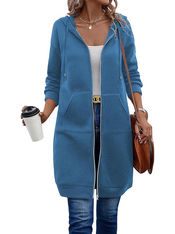 📢📢This Week's Special Price:￡19.99!!🔥✨Women's Casual Zip up Fleece Hoodies Tunic Sweatshirt
