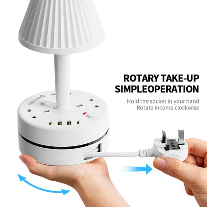 ⚡ 50% OFF | Bedside Lamp with USB & AC Outlets