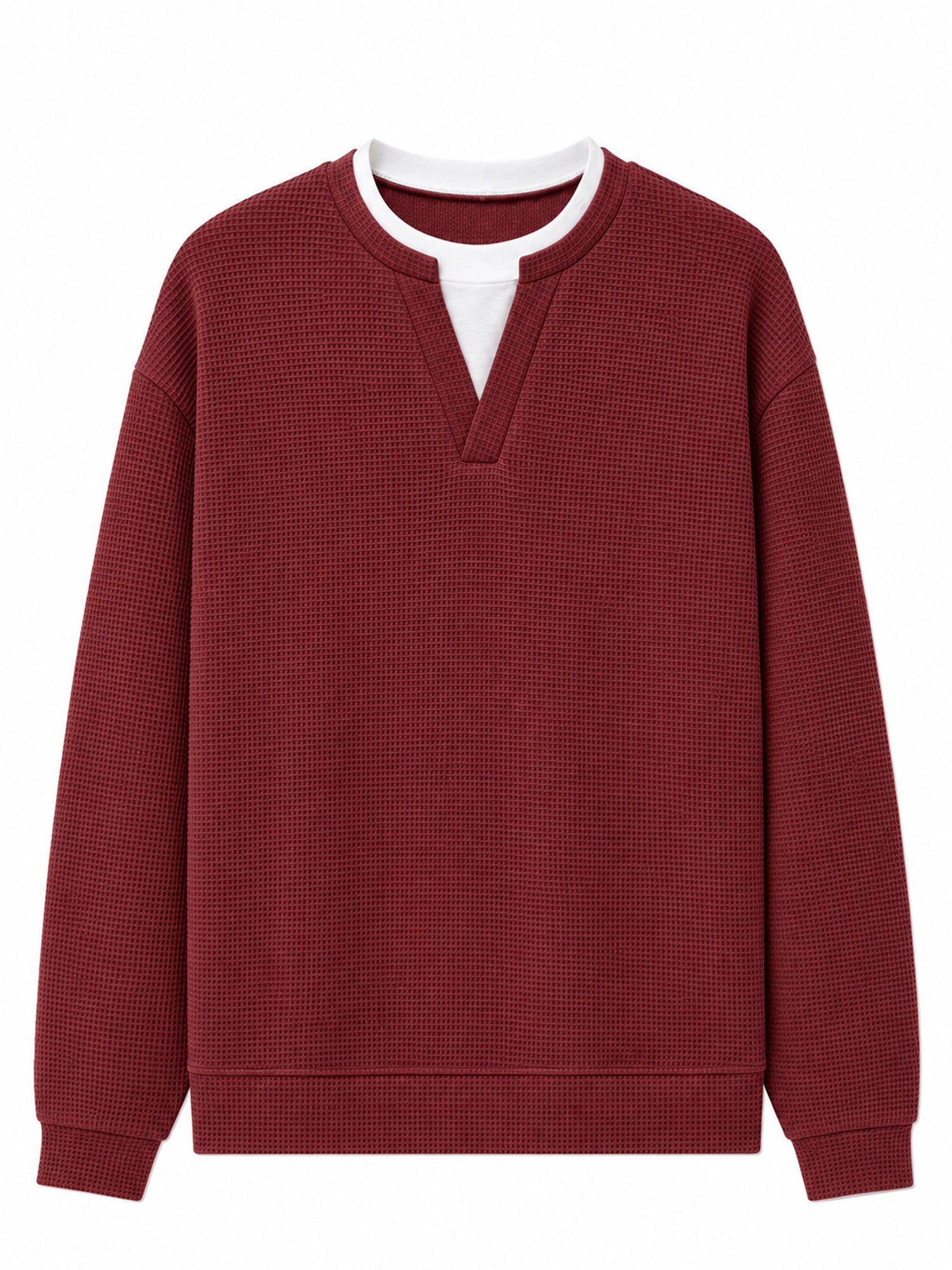 🔥 50% OFF | Men's Layered Waffle Long-Sleeve Tee