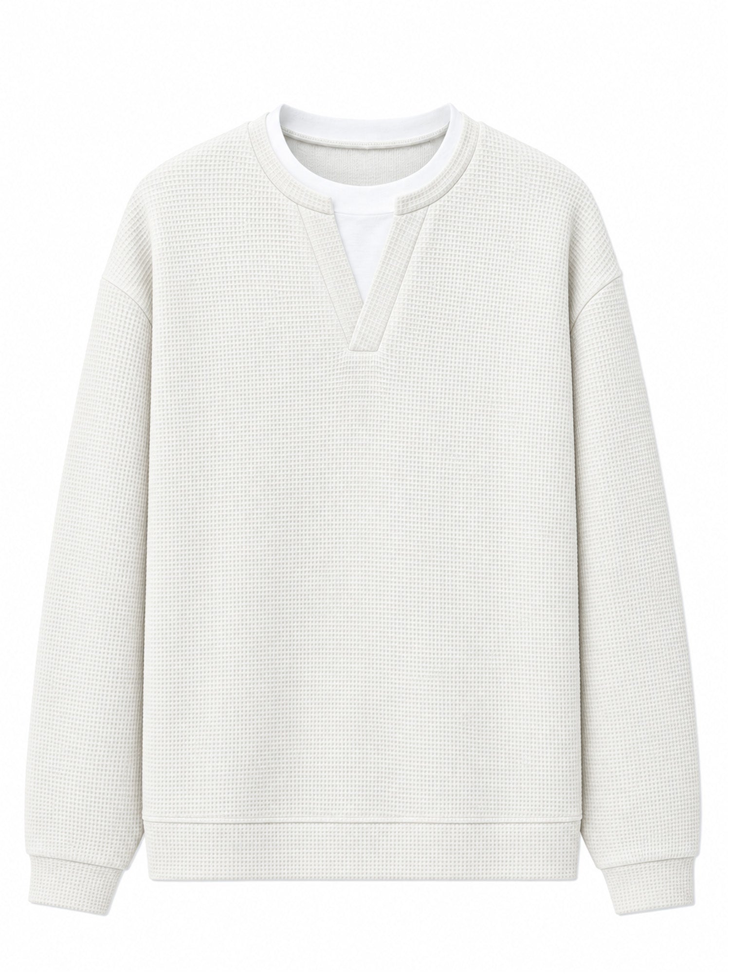 🔥 50% OFF | Men's Layered Waffle Long-Sleeve Tee