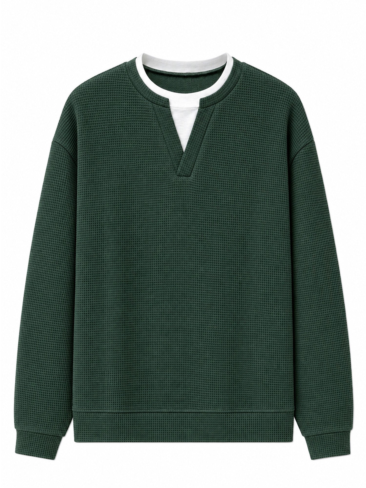 🔥 50% OFF | Men's Layered Waffle Long-Sleeve Tee