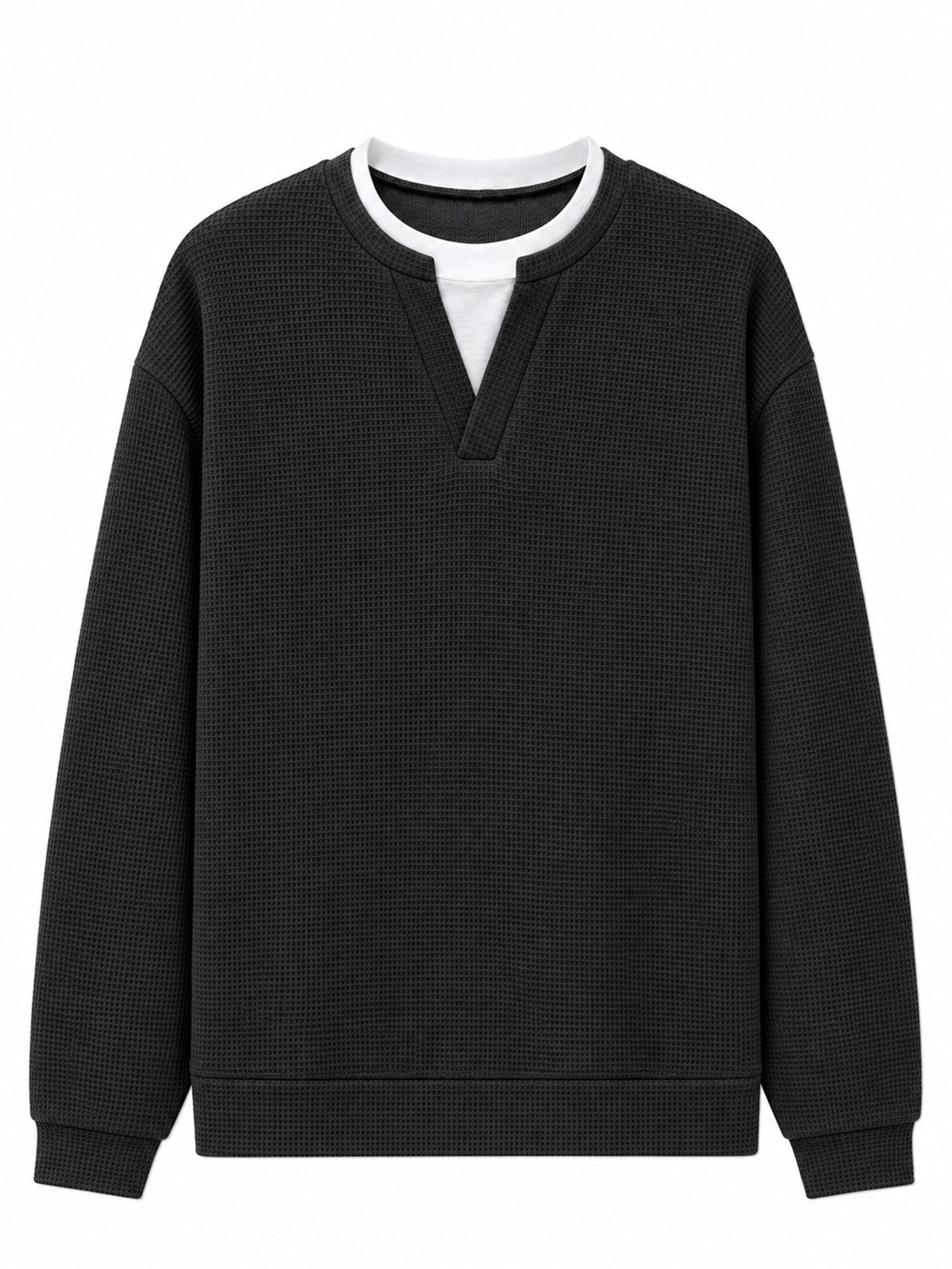 🔥 50% OFF | Men's Layered Waffle Long-Sleeve Tee