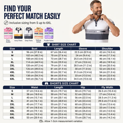☀️ 50% Off  Men's Two-Piece Shirt and Shorts Set – Summer Special