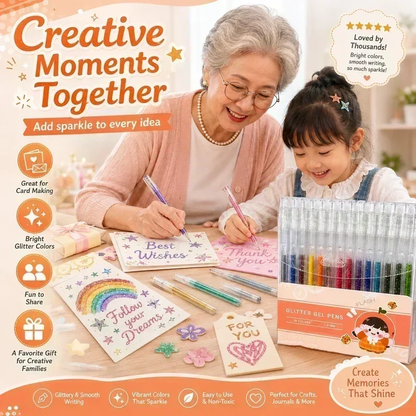 🎨 50% OFF Smooth Glitter Gel Pens 🎁