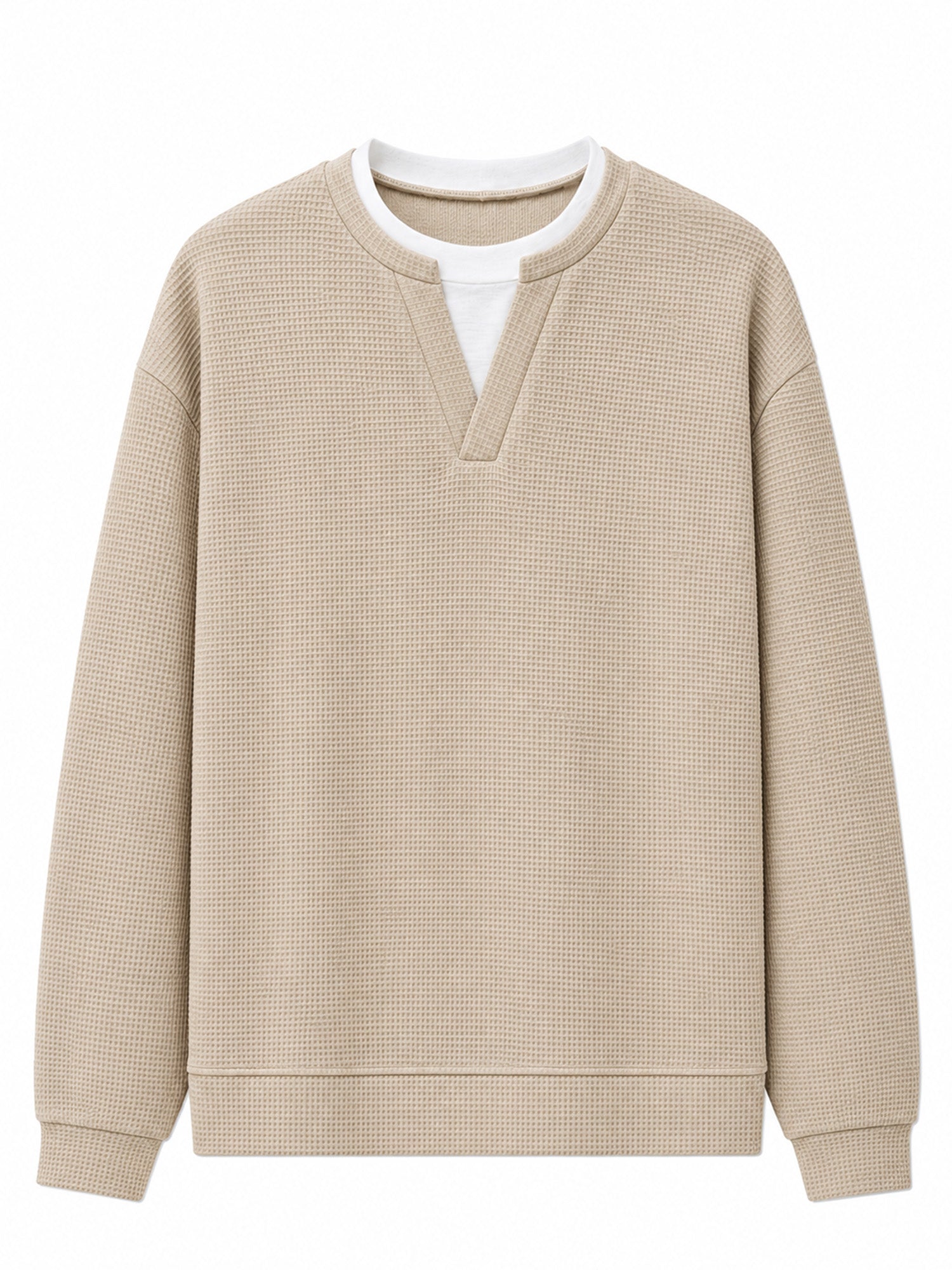 🔥 50% OFF | Men's Layered Waffle Long-Sleeve Tee