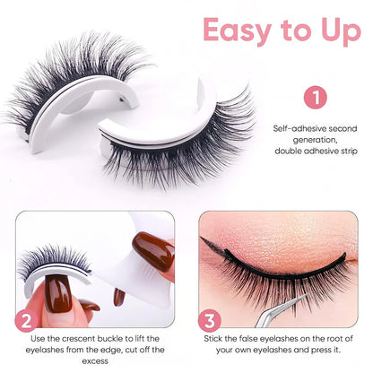 🎁Christmas Sale 50% off🔥Waterproof Self-Adhesive Lashes