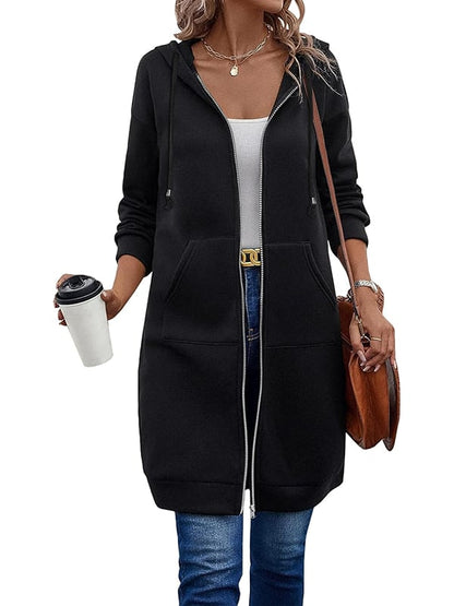 📢📢This Week's Special Price:￡19.99!!🔥✨Women's Casual Zip up Fleece Hoodies Tunic Sweatshirt