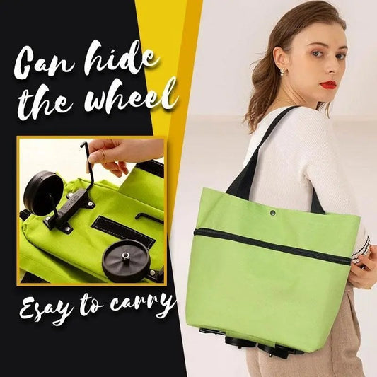 🔥50%  LAST DAY SALE ONLY ￡12.99!!🔥2-in-1 Foldable Shopping Cart🛒