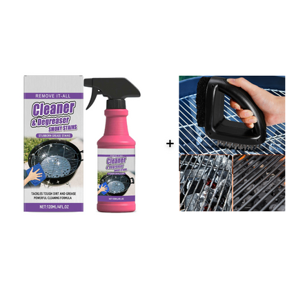 🧽BUY 2 GET 1 FREE! Fast-Acting Heavy-Duty BBQ Grill Degreaser Spray – Powerful Foam Removes Burnt Grease, Smoky Stains & Tough Dirt for Outdoor Barbecue Grills