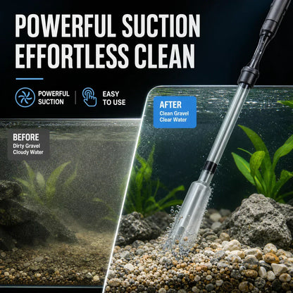 🐠 50% OFF Today | Electric Aquarium Gravel Cleaner - Keep Water Crystal Clear