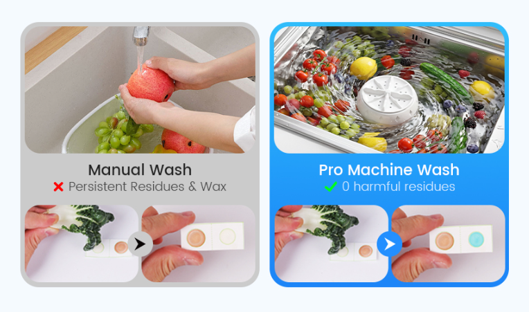HOT SALE 50% OFF💥Fruit and Vegetable Washing Machine– Removes Pesticides, BPA-Free & Easy-Clean Design 💧