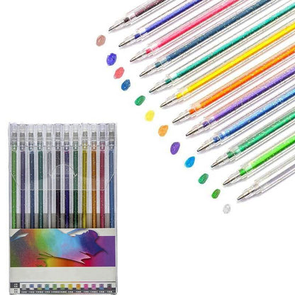 🎨 50% OFF Smooth Glitter Gel Pens 🎁