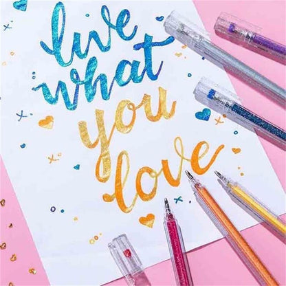 🎨 50% OFF Smooth Glitter Gel Pens 🎁