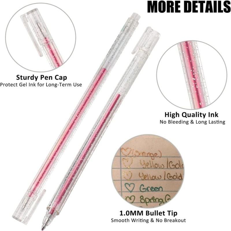 🎨 50% OFF Smooth Glitter Gel Pens 🎁