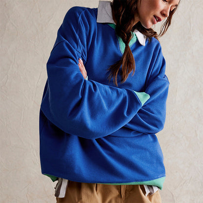 Pull à Blocs de Couleurs pour Femme
