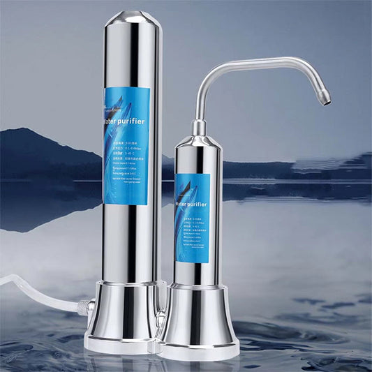 Filtre à eau de comptoir à double baril pour robinet