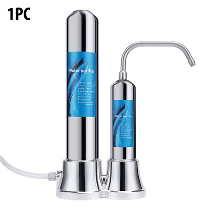 Filtre à eau de comptoir à double baril pour robinet