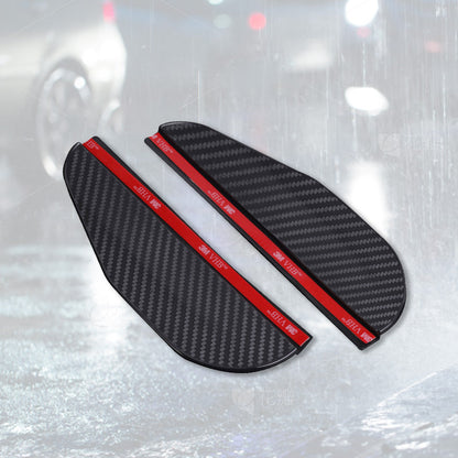 Deux pièces Car Side Mirror Rain Guards (Protecteurs de pluie pour rétroviseurs)