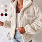 Veste Moelleuse Rayée pour Femmes