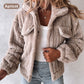 Veste Moelleuse Rayée pour Femmes