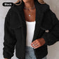 Veste Moelleuse Rayée pour Femmes