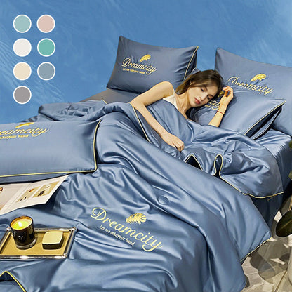 🥳2026 HOT SALE🥳💞50K+ SOLD!🛏️💨 50% OFF! Cooling 4‑Piece Bedding Set – Breathable, moisture‑wicking, machine washable. Stay cool & dry all night – last chance! 🧊✨
