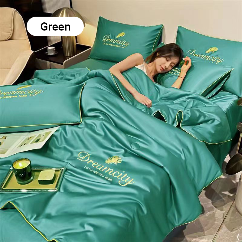 🥳2026 HOT SALE🥳💞50K+ SOLD!🛏️💨 50% OFF! Cooling 4‑Piece Bedding Set – Breathable, moisture‑wicking, machine washable. Stay cool & dry all night – last chance! 🧊✨