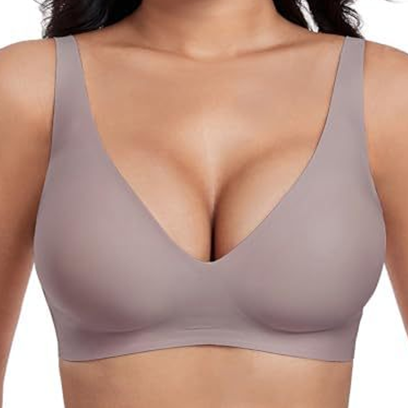 🎀50% off 💕  – the ultra-comfortable, wireless women's bra: seamless, deep V-neck, and push-up