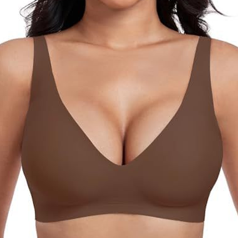 🎀50% off 💕  – the ultra-comfortable, wireless women's bra: seamless, deep V-neck, and push-up