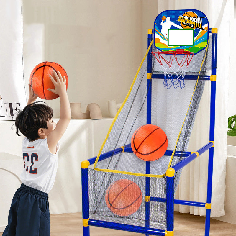 🎉 2026 Sale — Over 56,000 Sold!🏀Kids' Indoor Basketball Arcade – Auto Ball Return, 4 Balls + Pump 🎯