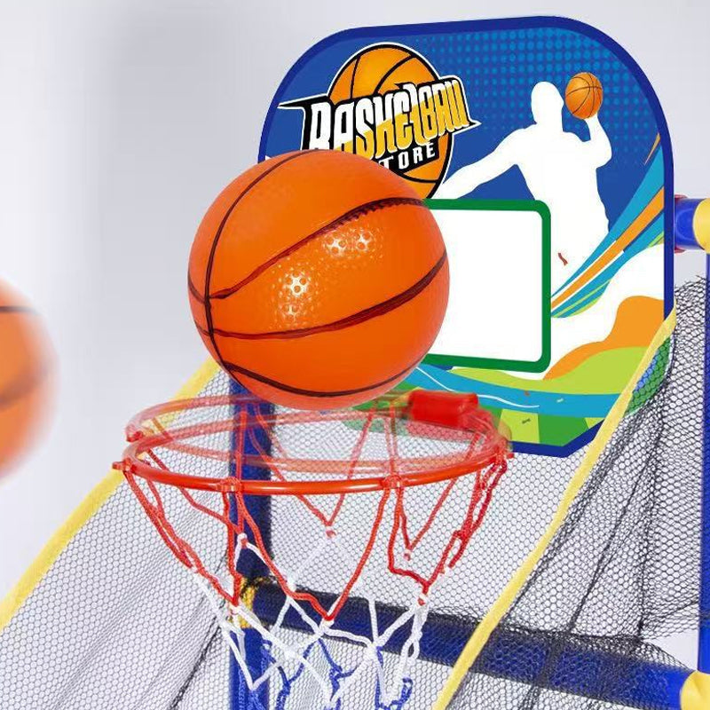 🎉 2026 Sale — Over 56,000 Sold!🏀Kids' Indoor Basketball Arcade – Auto Ball Return, 4 Balls + Pump 🎯