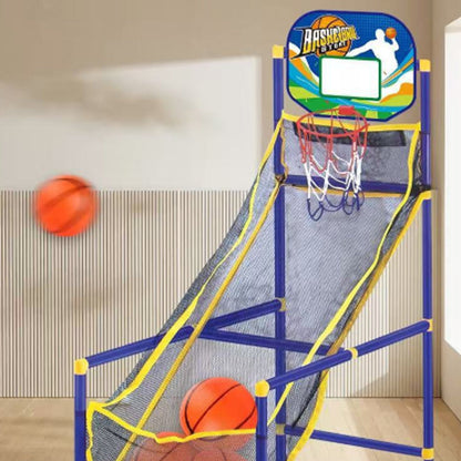 🎉 2026 Sale — Over 56,000 Sold!🏀Kids' Indoor Basketball Arcade – Auto Ball Return, 4 Balls + Pump 🎯