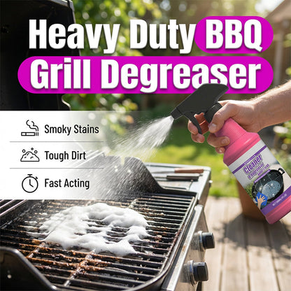 🧽BUY 2 GET 1 FREE! Fast-Acting Heavy-Duty BBQ Grill Degreaser Spray – Powerful Foam Removes Burnt Grease, Smoky Stains & Tough Dirt for Outdoor Barbecue Grills