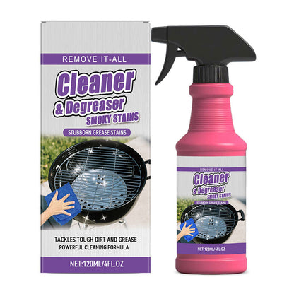 🧽BUY 2 GET 1 FREE! Fast-Acting Heavy-Duty BBQ Grill Degreaser Spray – Powerful Foam Removes Burnt Grease, Smoky Stains & Tough Dirt for Outdoor Barbecue Grills
