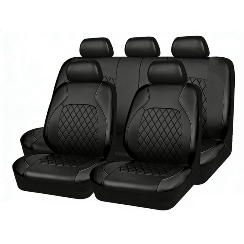 🎁2026 New Arrivals 50% OFF💥9-Piece Quilted Faux Leather Seat Covers – Car Interior Accessory ⏰